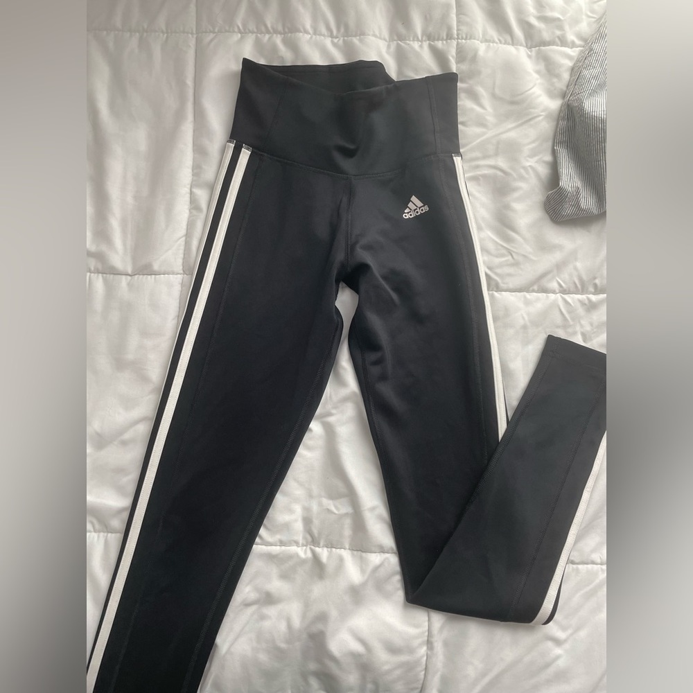 Adidas Climalite Full Length Tights Black Active CW5146 Womens Size X Small